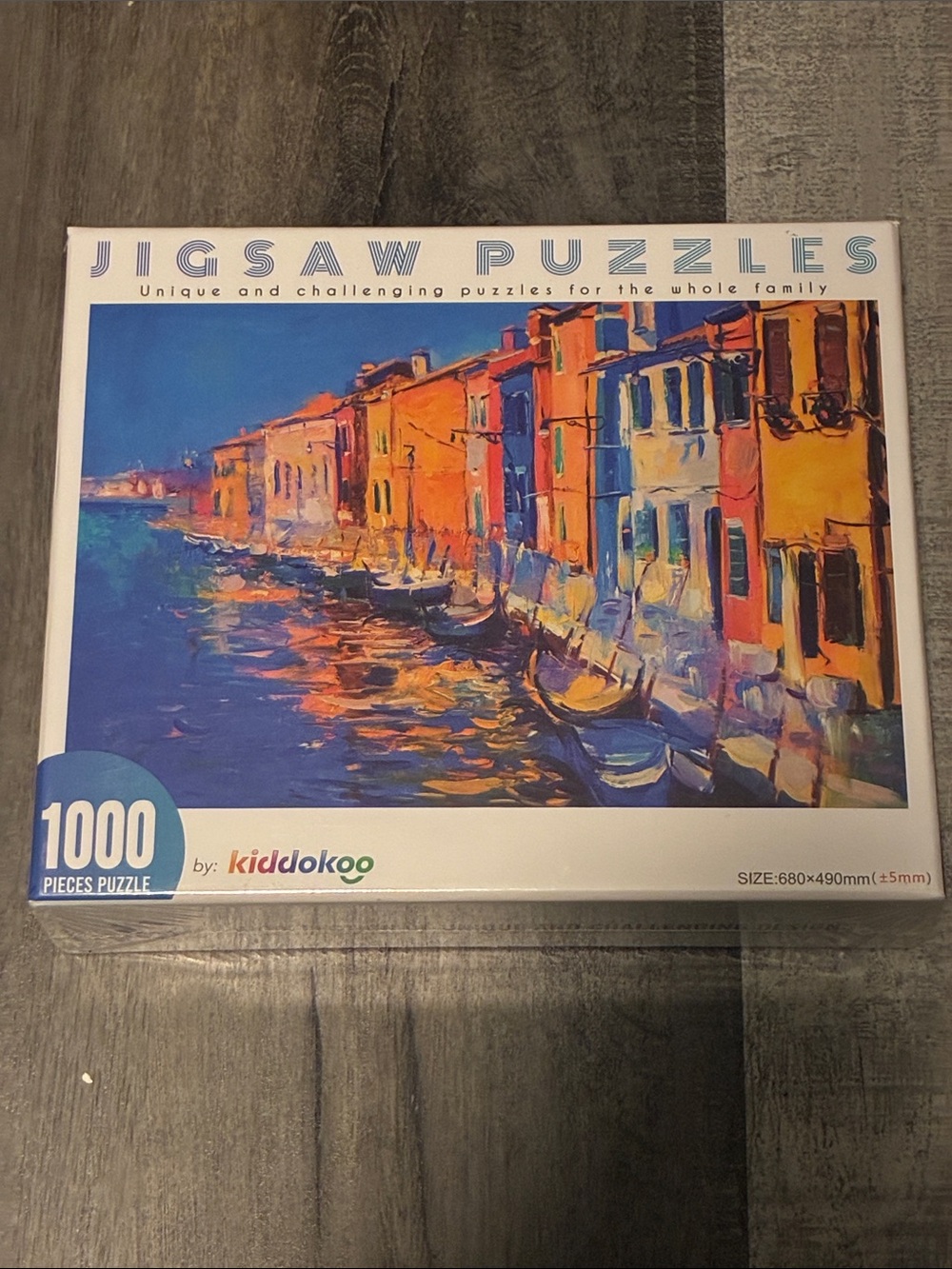 Jigsaw Puzzles 1000-Piece Colorful Canal Scene Puzzle